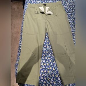 NWOT Ann Taylor Green Capri